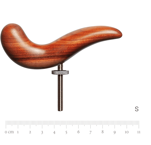 Handrest size XL with thread, plumtree wood, S