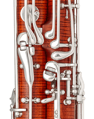 Doppelter C-Griff, Dauerschließer links, CisPiano-Rollen für den linken Daumen, Stellschraube B-Stange und Gleitrolle an Pianomechanik